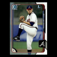 Matt Withrow #36 2015 Bowman Chrome Draft Refractor Atlanta Braves Baseball Card