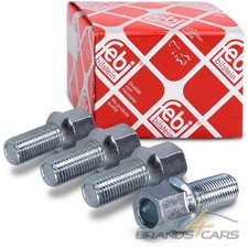 4x FEBI RADSCHRAUBEN KUGELSCHRAUBEN M14 x 1,5 x 27 mm VERZINKT SW17 50024749