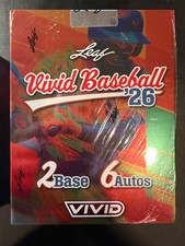 2026 Leaf Vivid Baseball Factory Sealed Hobby Box