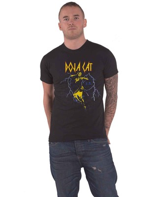 Doja Cat T Shirt Lightning Planet Her Logo Nue offiziell Unisex Schwarz