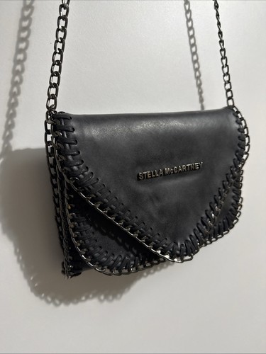 Stella McCartney Black Chain Shoulder Bag - Picture 1 of 9