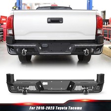 Rear Bumper For 2016-2023 Toyota Tacoma Bumper Wled Lights D-ring Shackles Rear Bumper For 2016-2023 Toyota Tacoma Bumper Wled Lights D-ring Shackles