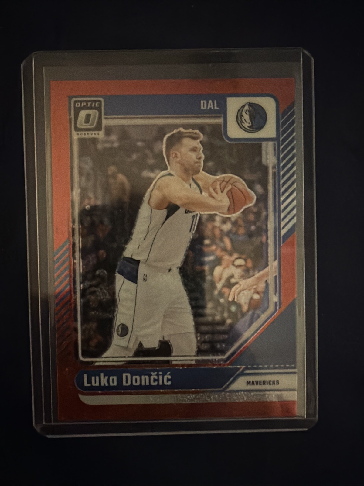 Luka Doncic 2024-25 Panini Donruss Optic #214 Red Glitter /75 SSP Mavs Lakers