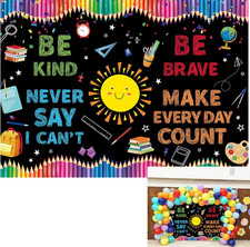 7x5ft Be Kind Brave Kindergarten Backdrop Back to School Kids School Prom Classr