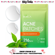 Pimple Patches for Face with Tea Tree Oil - 216 pcs Hydrocolloid Acne