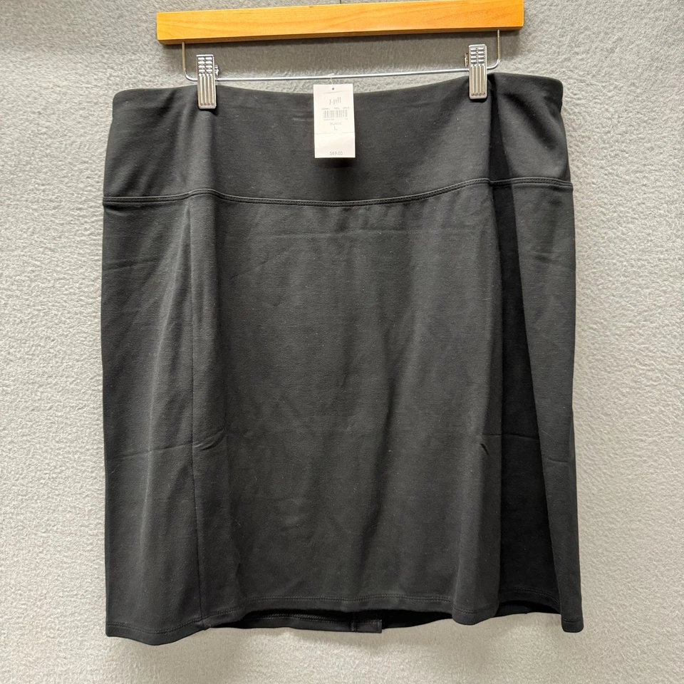 Falda J Jill Mujer Grande Negra Colección Wearever Hasta la Rodilla Elastizada NUEVA Foto 2 de 4