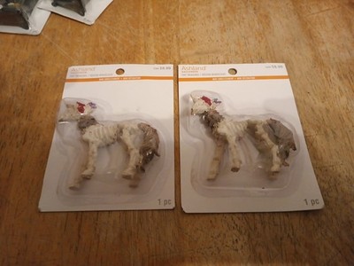 2021 Ashland Tiny Treasures Mini Halloween SKELETON UNICORN SET OF 2 Figures