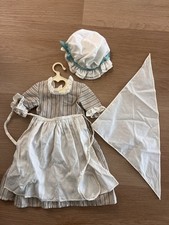 Pleasant Company American Girl Work Dress Apron Bonnet Set 1995