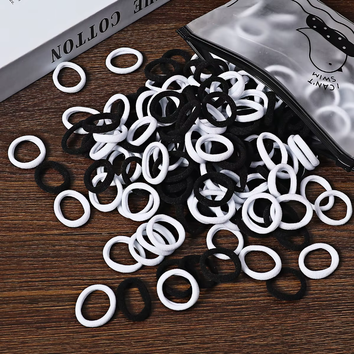 50/100Pcs Hair Bands for Children Colorful Nylon Scrunchie Hair Ties Rubber Band