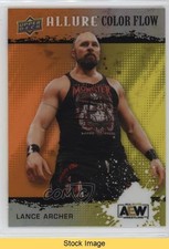 2022 Upper Deck Allure AEW Color Flow Orange Yellow Lance Archer #R-49 READ 17an