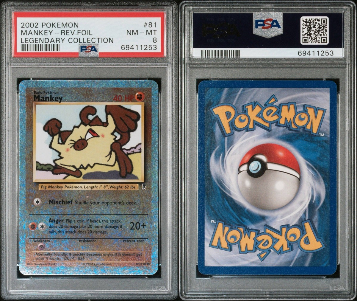 Mankey 81/110 Legendary Collection Reverse Holo for sale