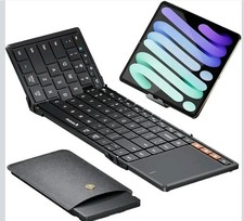 ProtoArc Foldable Keyboard with Touchpad, XK01 TP Folding Portable Keyboard