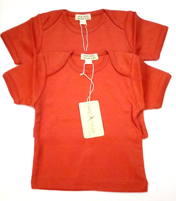Sage Creek Organic Lot of 2 Baby Tee Color Mandarin Orange Size 6-12 M