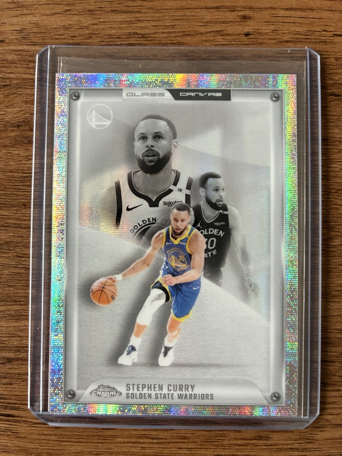 2025-26 Topps Chrome Basketball Glass Canvas Stephen Curry #GC-6 SSP
