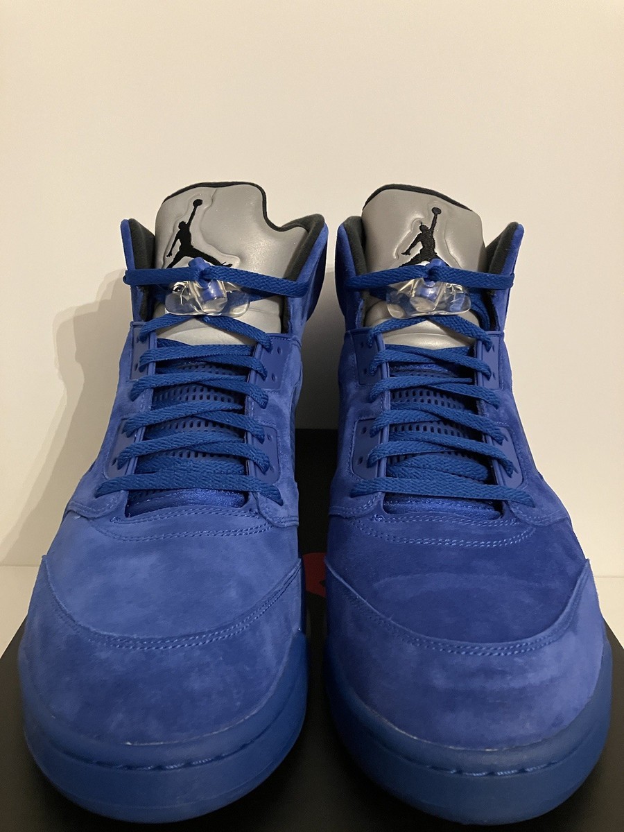 new blue suede jordans