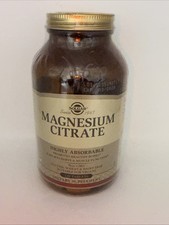 Solgar Magnesium Citrate, 120 Tablets - Promotes Healthy Bones - Suppo