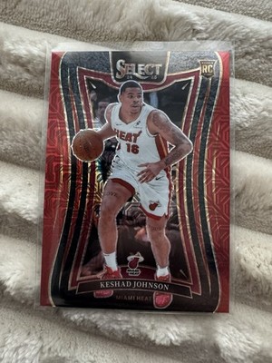 2024 PANINI Select 387 Keshad Johnson Red Mojo 13/20 NBA Miami Heat