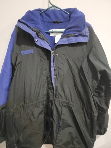 Columbia Sportswear Heavy Jacket Women Sz L Black Double Whammy Full Zip Lined - Picture 3 of 8