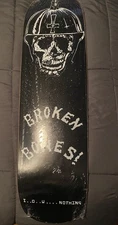 Aces&8’s Broken Bones “I Owe You Nothing”Hardcore Agnostic Front Skateboard Deck