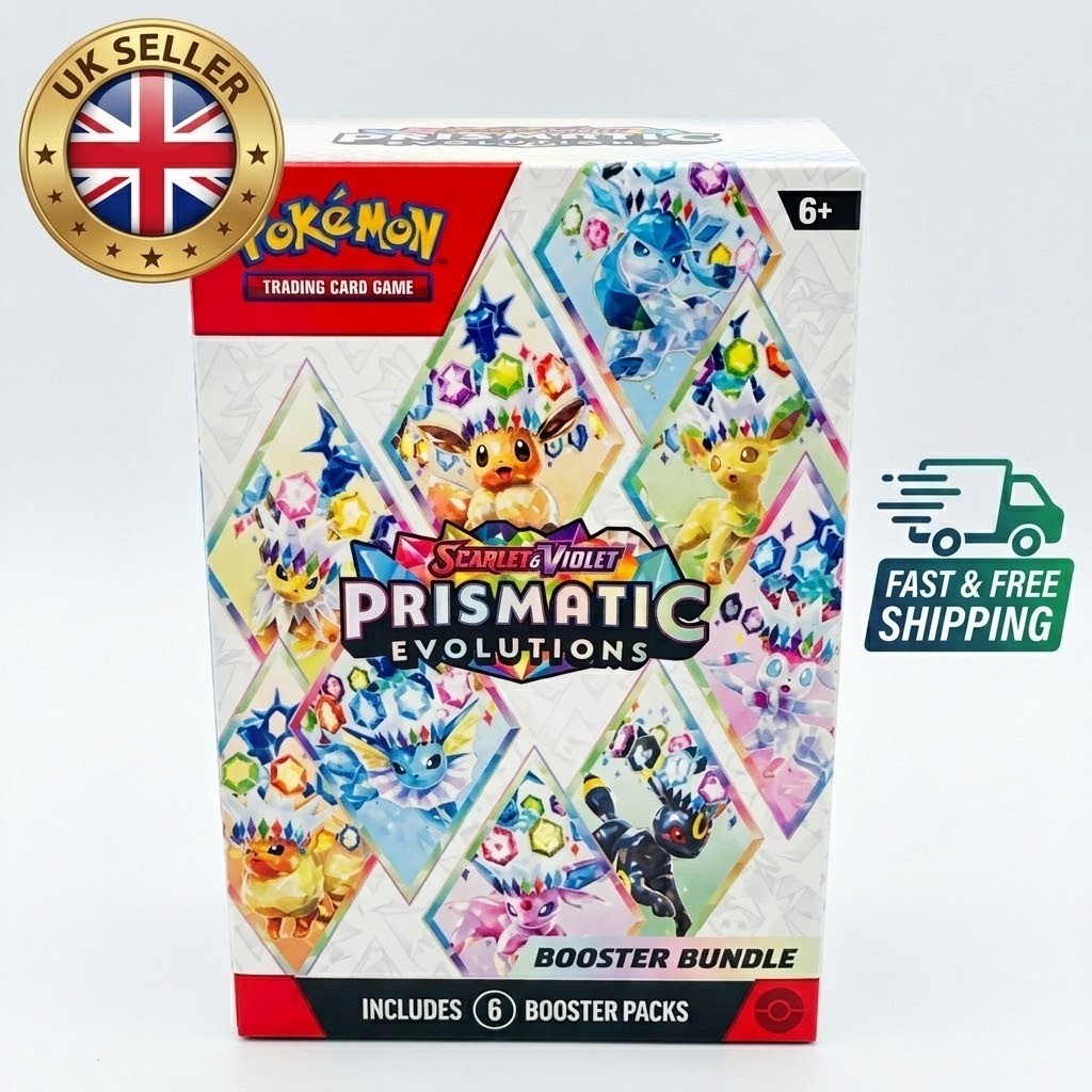 Pokemon Prismatic Evolutions Booster Bundle 6 Packs Sealed TCG UK SELLER