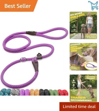 Dog Slip Leash Nylon 6FT x 1/2IN Heavy Duty Training Night Reflective