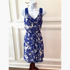 GAP White & Blue Floral Summer Dress – Size Medium
