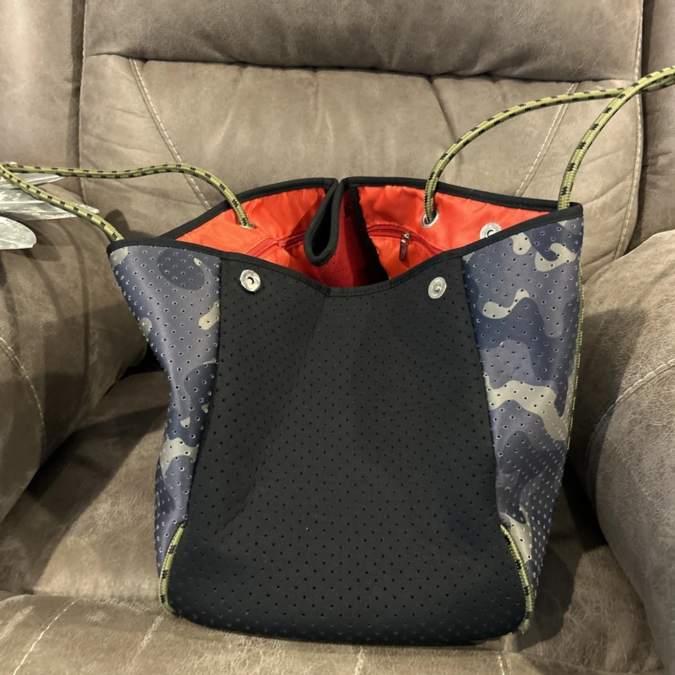 Bolsa tote de neoprene, camuflagem com bolsa - Imagem 3 de 3