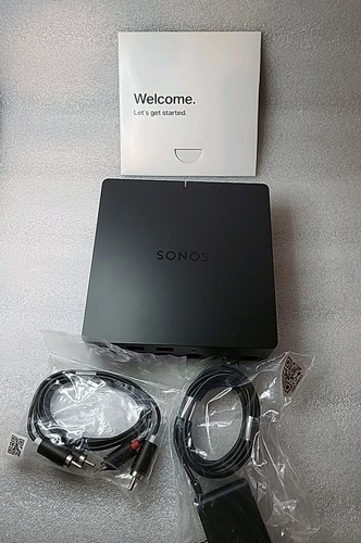 Sonos Port S23 Wireless Streaming Musik Player mit digitalen Ausgängen schwarz