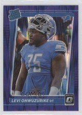 2021 Panini Donruss Optic Rated Rookie Purple Shock Prizm Levi Onwuzurike 2l4