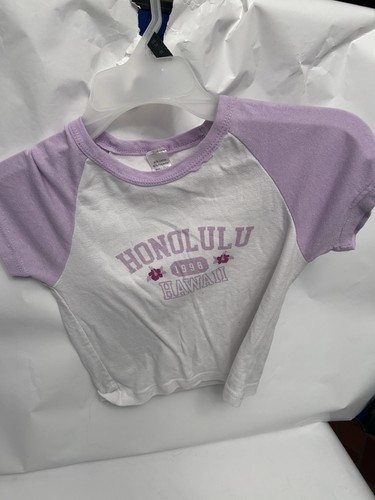 Honolulu Tshirt purple/White kids medium