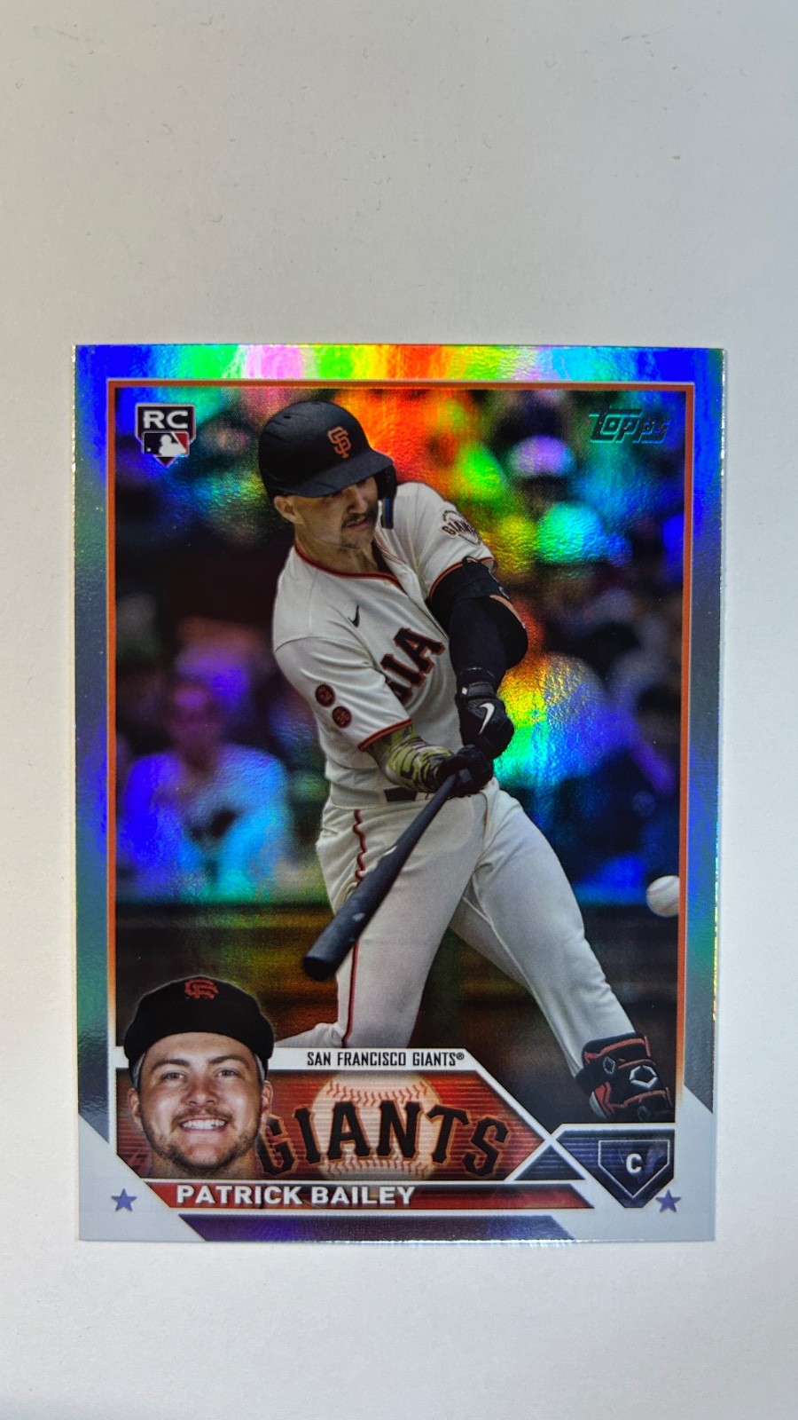 Patrick Bailey 2023 Topps Update #US8 Rainbow Foil Rookie RC Giants