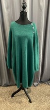LOFT Nwt Shimmer Green Sweater Dress Women’s Size Xl