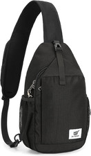 Sling Bag RFID Cross Body Bag Recycled Crossbody Backpack Travel Daypack