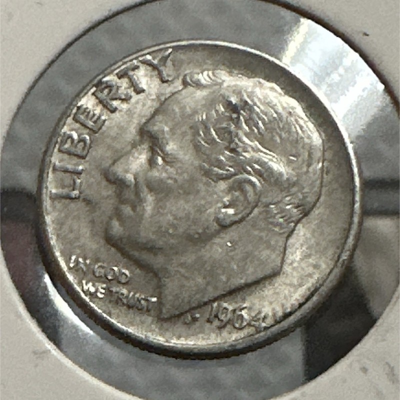 1964-D Roosevelt Dime 10C Denver Mint Location Uncertified 1964 10 Cents