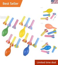3.5 Inch Colorful Foam Rocket Launchers - Ideal Party Favor for Kids