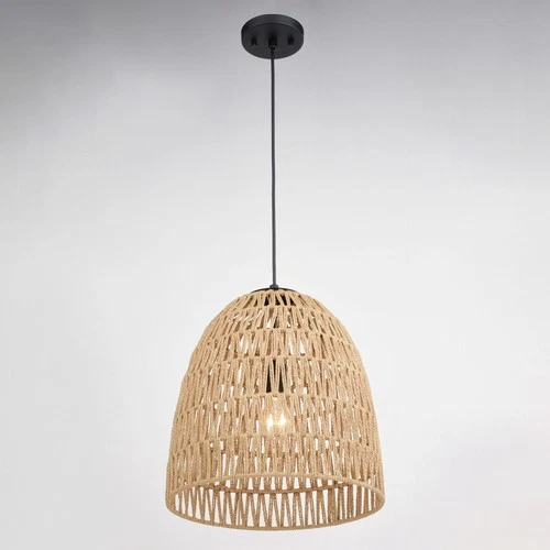 Vaxcel Lighting P0404 Nassau 14"W Pendant - Black - Picture 4 of 12