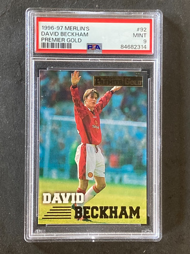 1996 Merlins Premier Gold David Beckham PSA 9