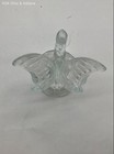 Fenton Art Glass Butterfly on Stump Figurine Clear Crystal Marked Vintage — photo 5