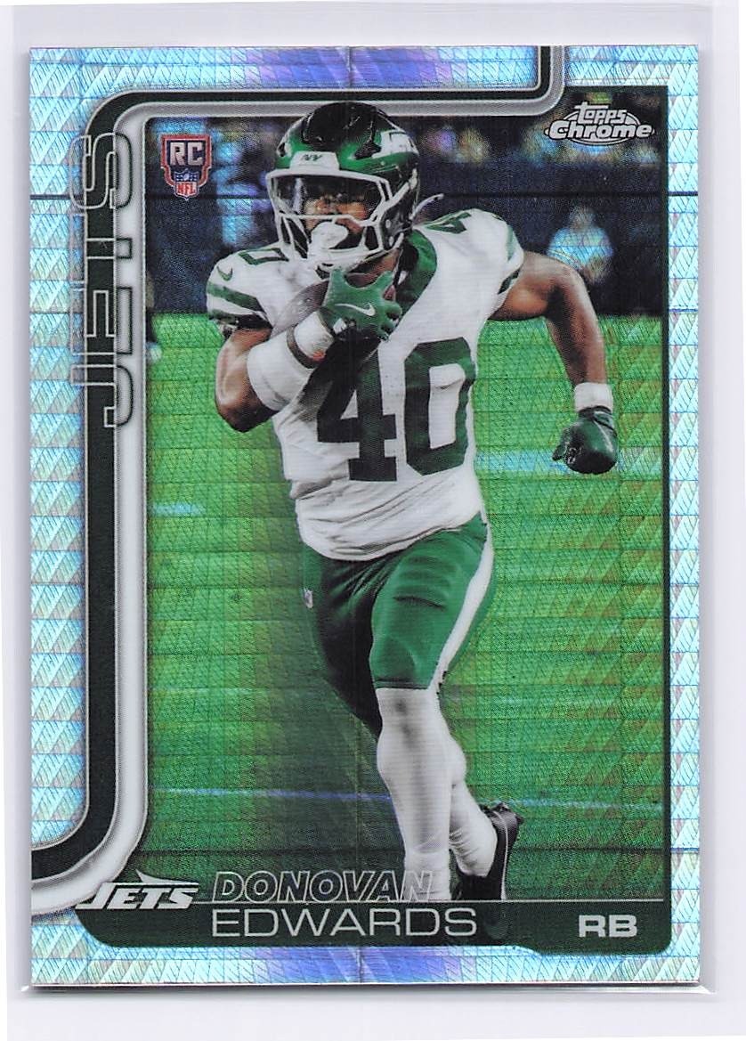 2025 Topps Chrome #392 Donovan Edwards RC Prism Refractor