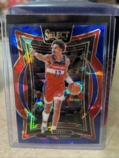 2024-25 Panini Select - Concourse Jordan Poole #17 Blue Cracked Ice Prizm