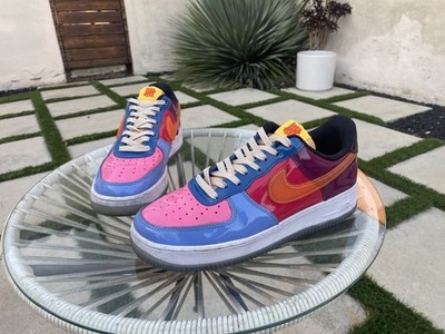 Nike Mens 8 Multicolored Undefeated x Air Force 1 Low Sneakers DV5255-400