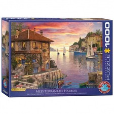Puzzle - Mediterranean Port By Dominic Davison - 1000 Pieces