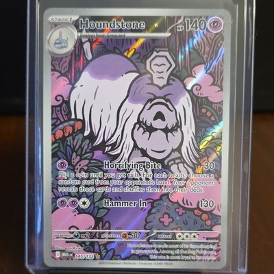 Pokémon Houndstone 145/132 Me01: Mega Evolution Illustration Rare Holo