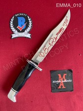 Emma Roberts autographed signed real Buck 120 knife Scream Beckett COA Jill