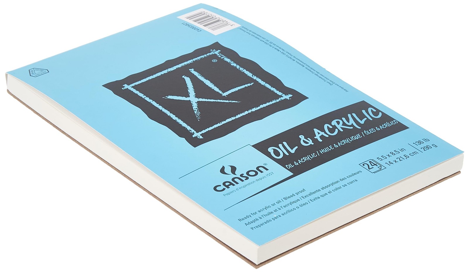 And Acrylic Paper, Foldover Pad, 5.5x8.5 Inches, 24 Sheets