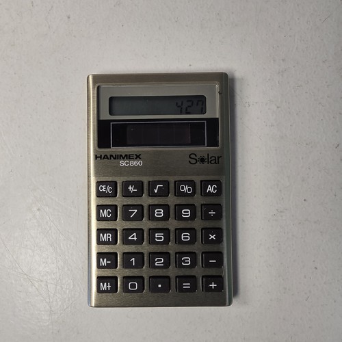 Calculadora solar de bolsillo Hanimex SC-860 de colección - Imagen 11 de 15