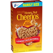 Honey Nut Cheerios, Heart Healthy Gluten Free Breakfast Cereal, Family Size, 18.