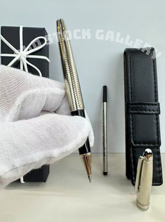 MONTBLANC Meisterstück 163 LeGrand Silver Barley Doué Rollerball Pen Auc.