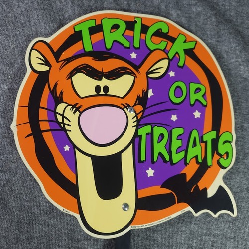 INSEGNA ARTE DA GIARDINO IMPACT PLASTICS VINTAGE Lotto Halloween Winnie The Pooh Tigre Zucca - Foto 14 di 17