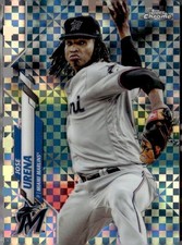 2020 Topps Chrome #185 Jose Urena X-Fractor Refractor